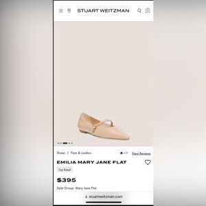 Stuart Weitzman- EMILIA MARY JANE FLAT size 9/39.9